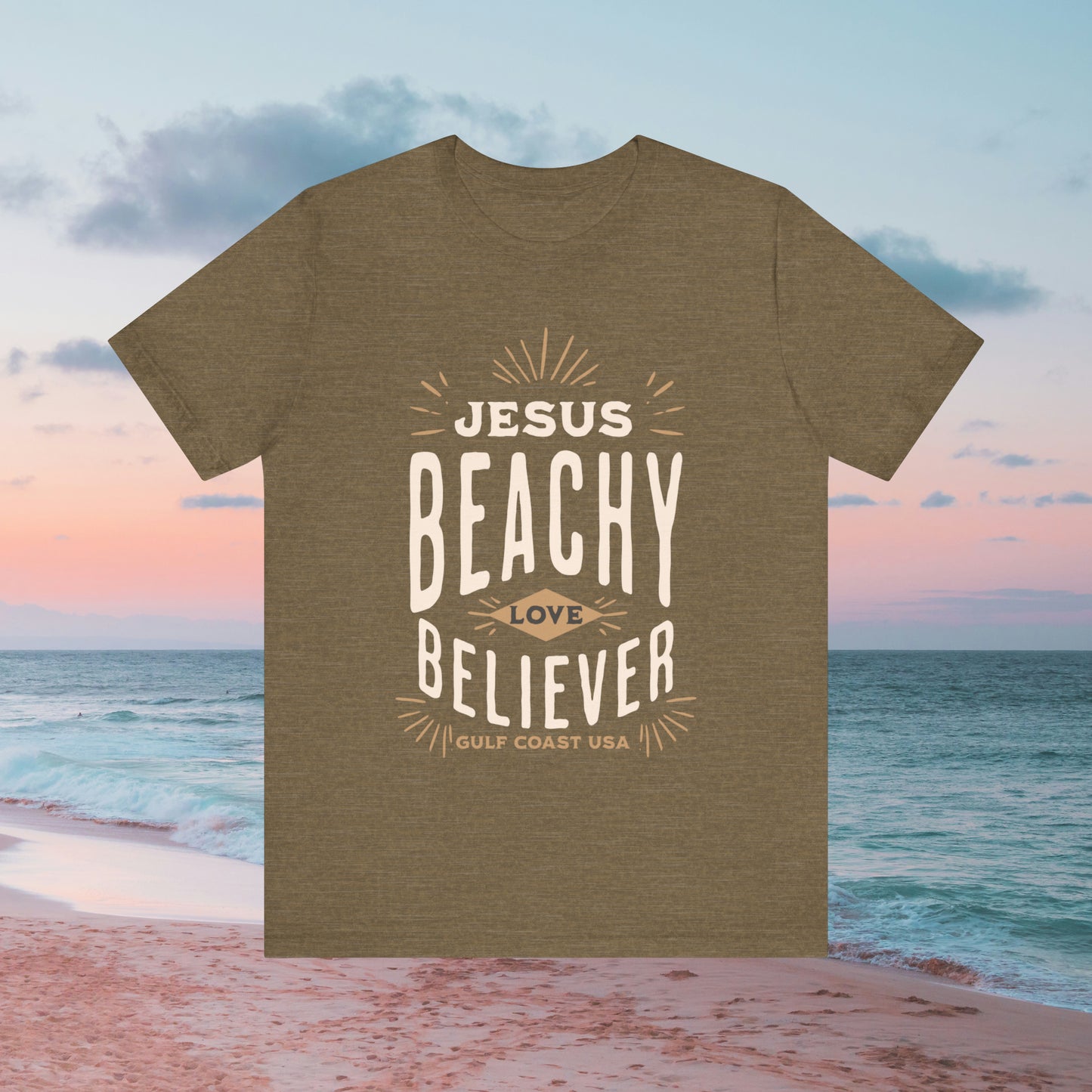 Jesus Love Beachy Believer T-Shirt