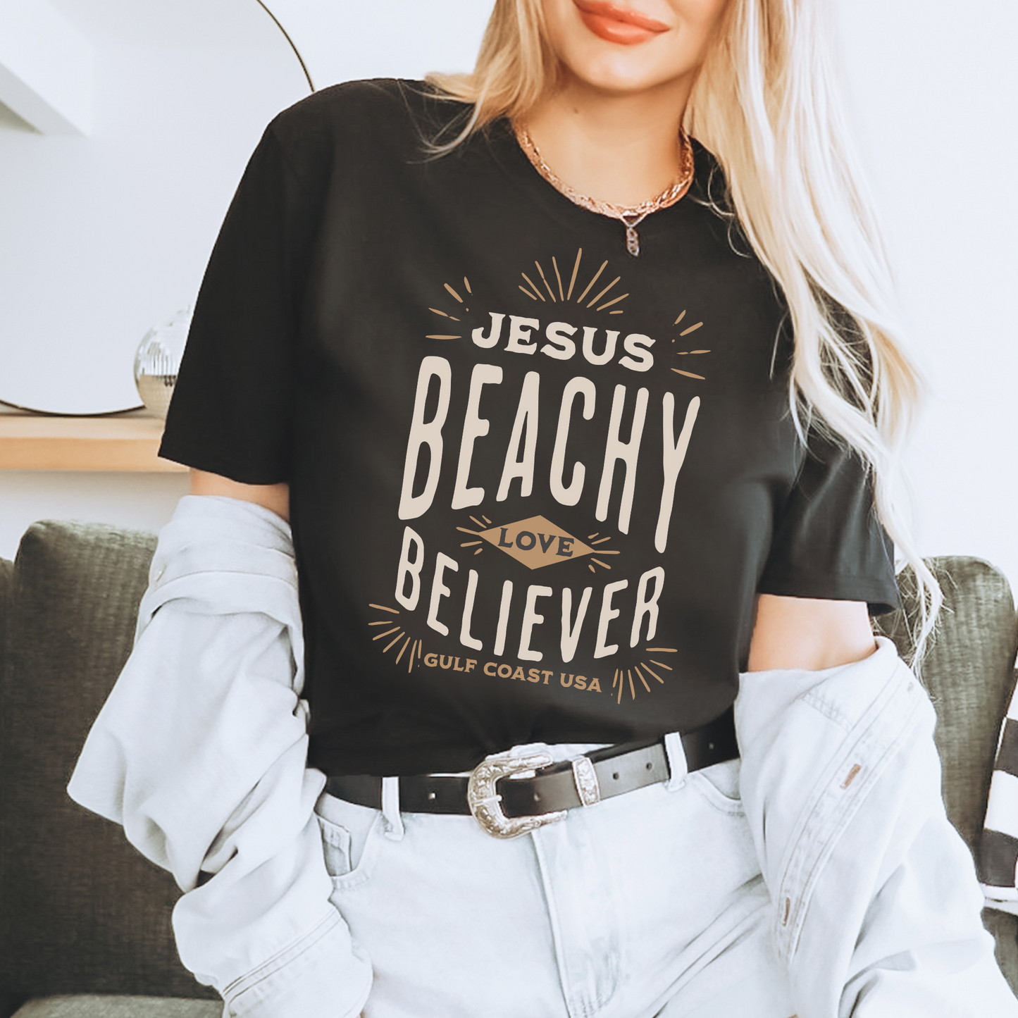 Jesus Love Beachy Believer T-Shirt