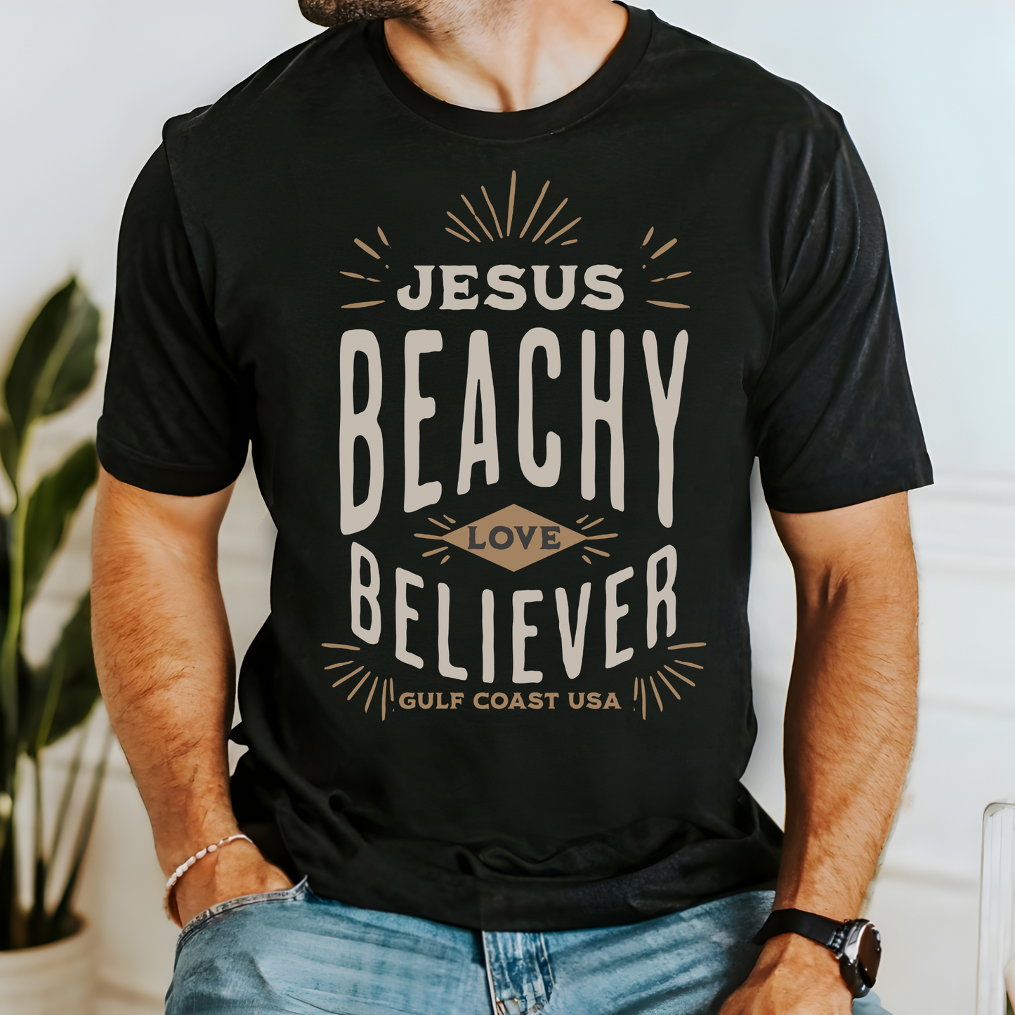 Jesus Love Beachy Believer T-Shirt